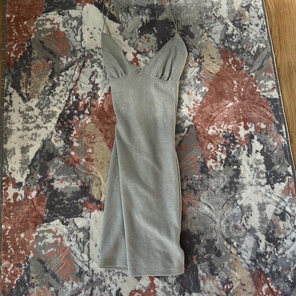 Sparkly silver dress